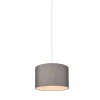Trio Lighting riippuvalaisin Hotel 40 cm E27 harmaa