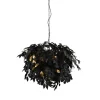 Trio Lighting riippuvalaisin Leavy 70 cm 4xE14 mattamusta