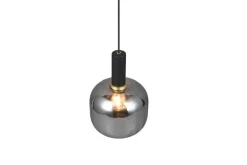 Trio Lighting riippuvalaisin Diva E27 mattamusta/kromattu