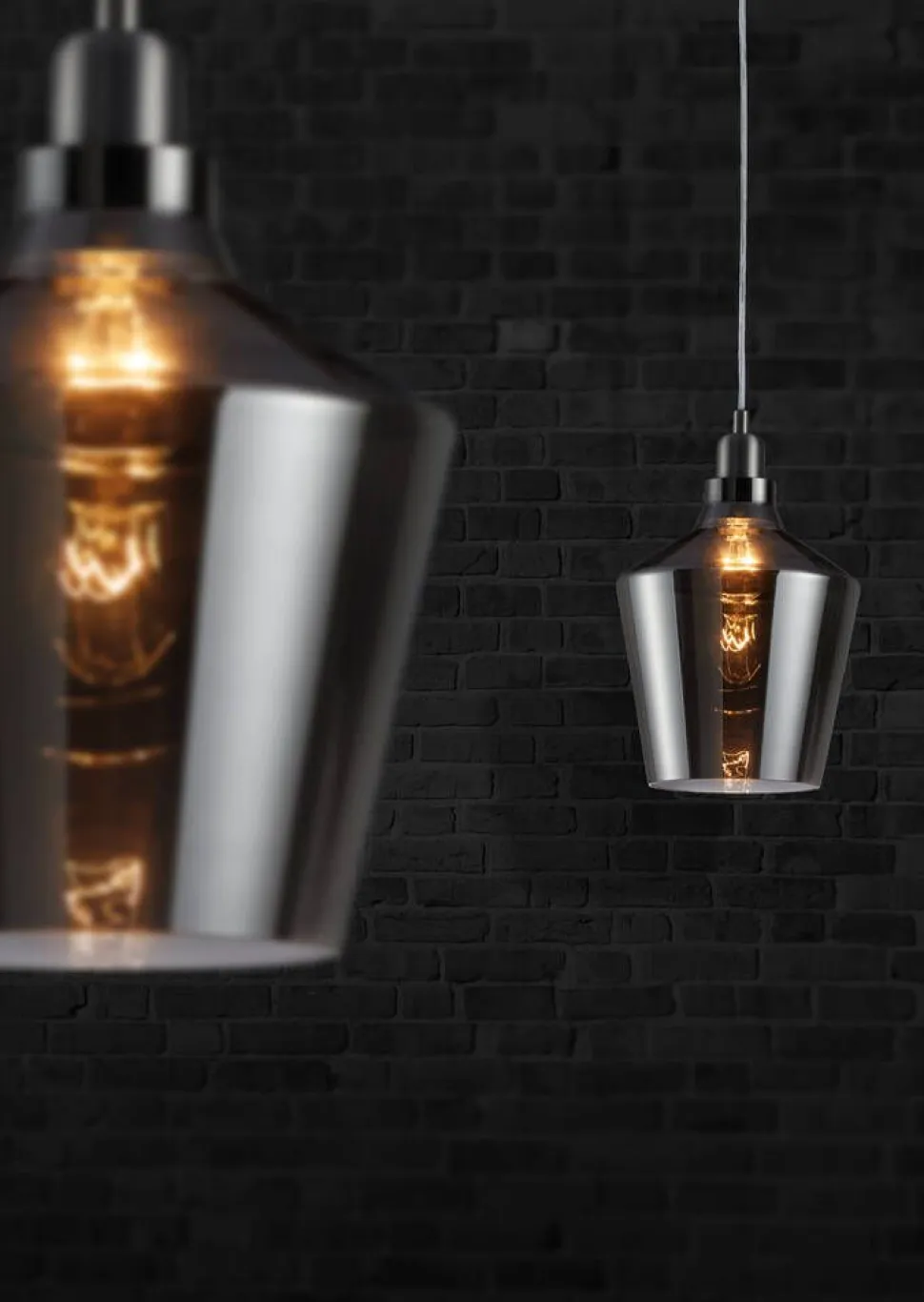 Trio Lighting riippuvalaisin Calais E27 savu