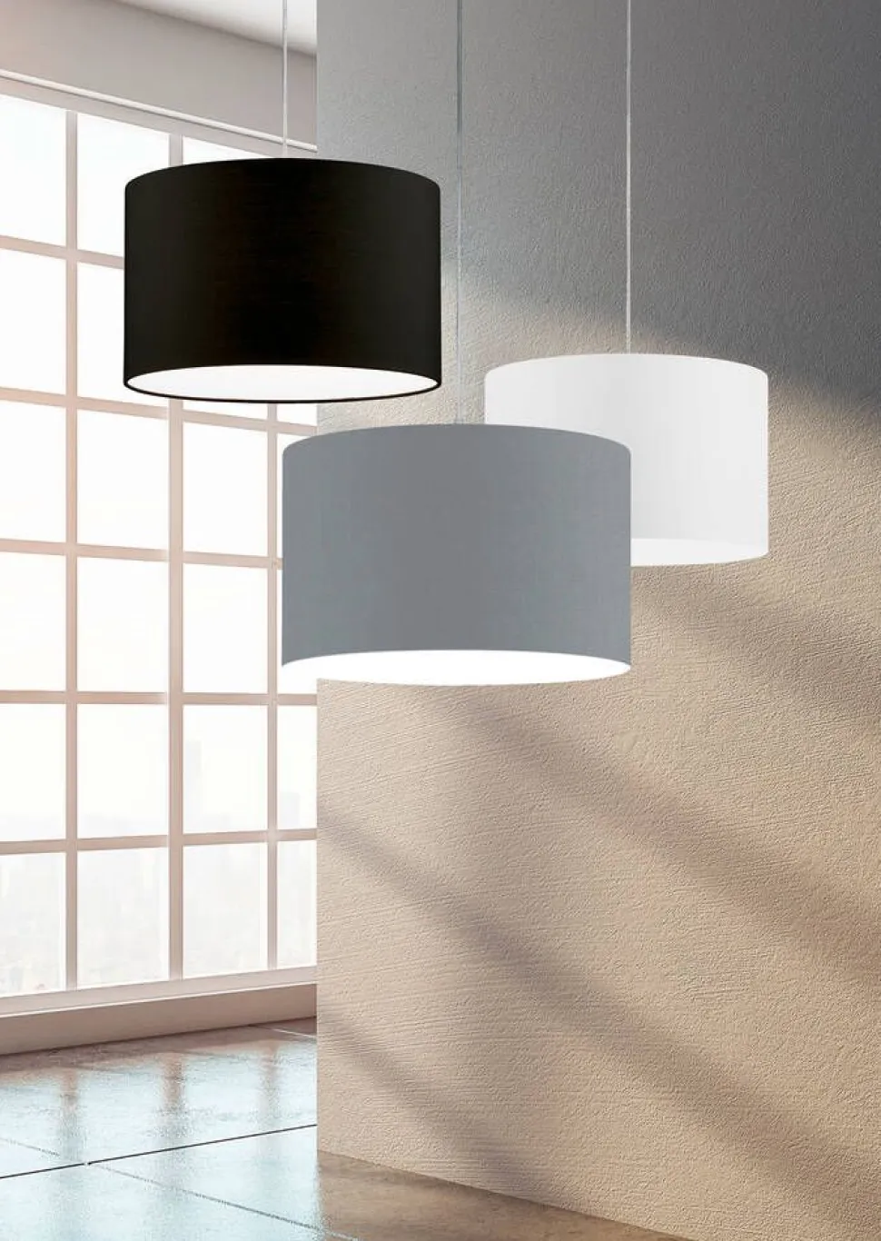 Trio Lighting riippuvalaisin Hotel 40 cm E27 musta