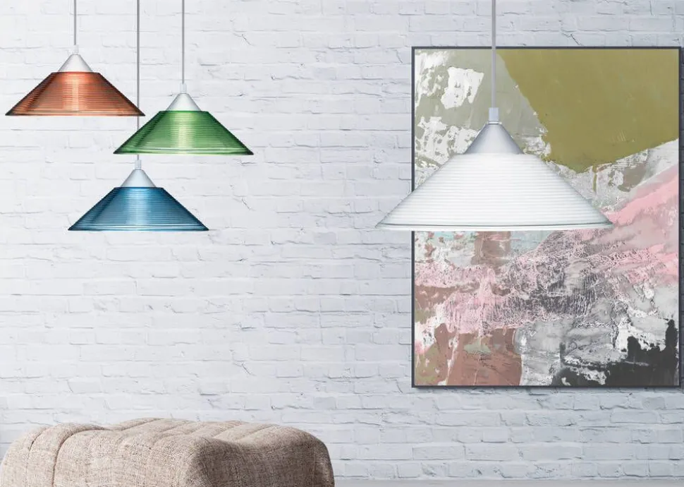 Trio Lighting riippuvalaisin Diego E27 valkoinen