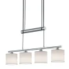 Trio Lighting riippuvalaisin Garda 4xE14 valkoinen