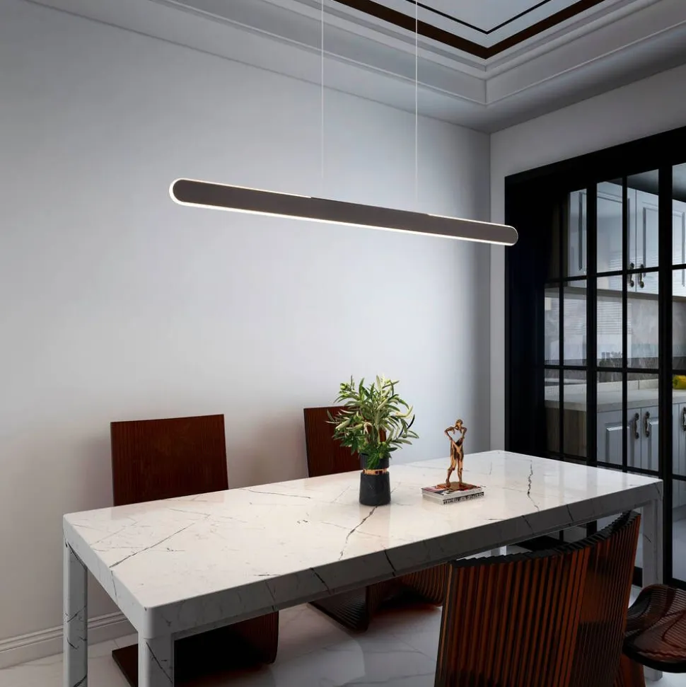 Trio Lighting riippuvalaisin Helios LED 100 cm mattamusta