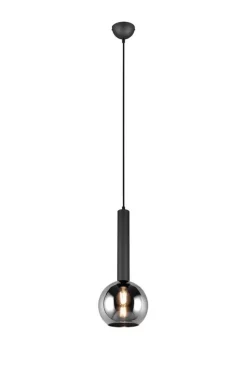 Trio Lighting riippuvalaisin Clayton 1-os E27 mattamusta