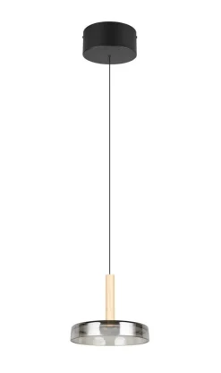 Trio Lighting riippuvalaisin Celeste LED 1-os mattamusta/kro
