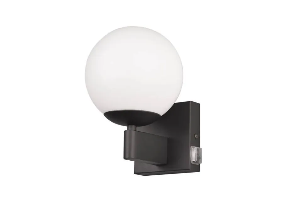 Trio Lighting seinävalaisin Kula H2O 1-os E14 mattamusta