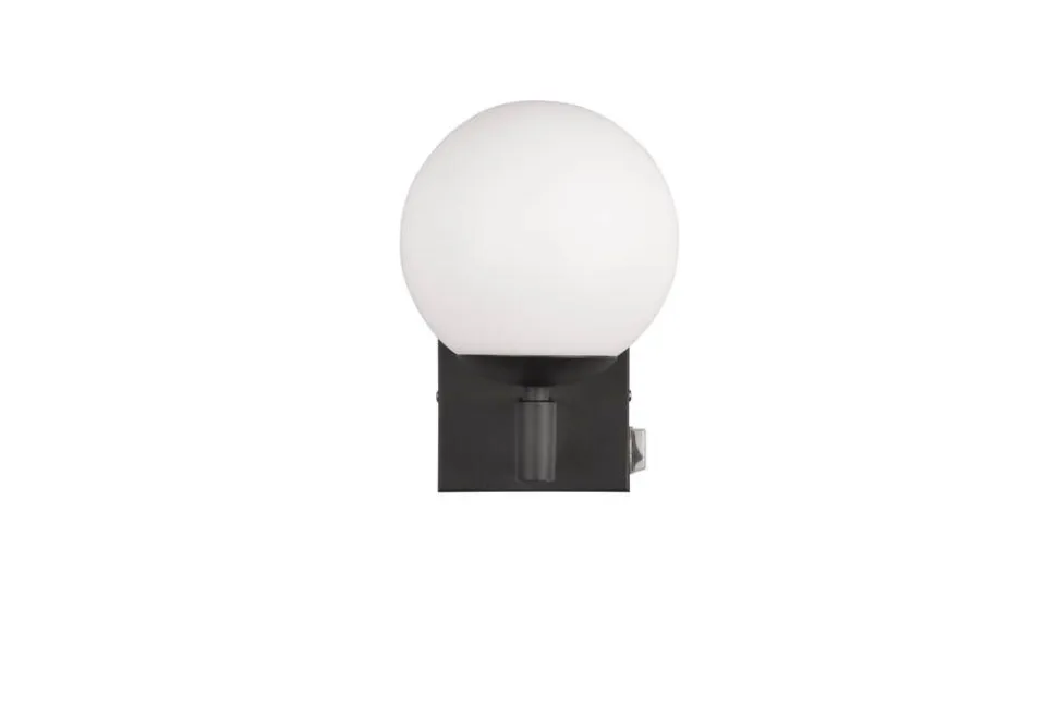 Trio Lighting seinävalaisin Kula H2O 1-os E14 mattamusta