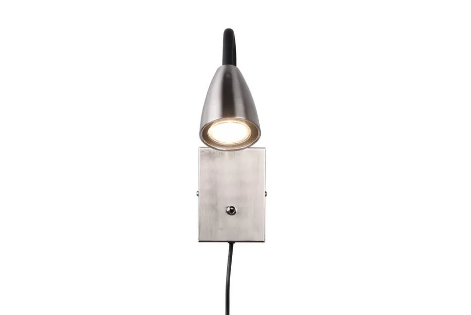 Trio Lighting seinävalaisin Wanda GU10 harjattu teräs