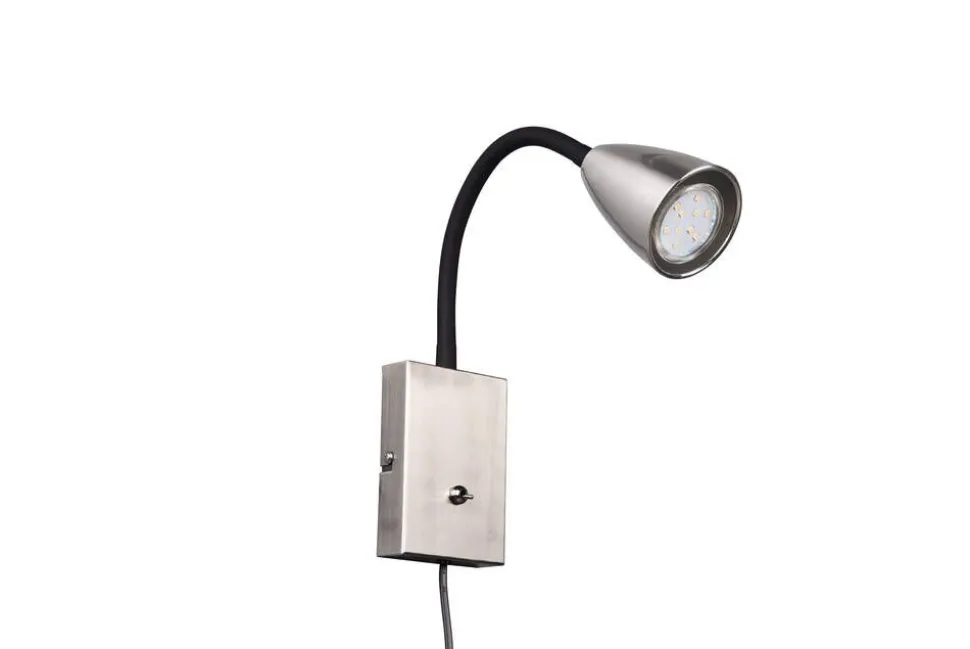Trio Lighting seinävalaisin Wanda GU10 harjattu teräs