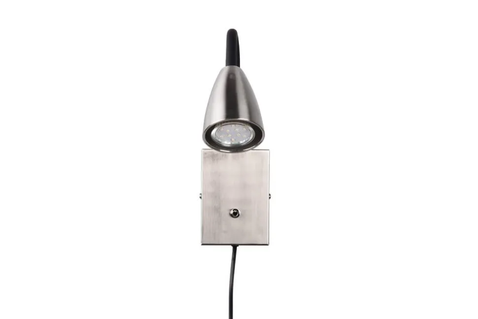 Trio Lighting seinävalaisin Wanda GU10 harjattu teräs