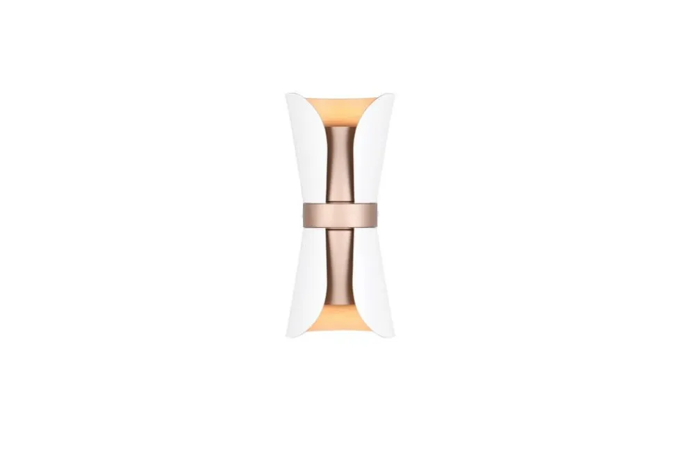 Trio Lighting seinävalaisin Coat 2xGU10 mattavalkoinen/kahvi