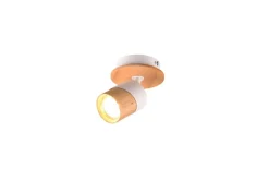 Trio Lighting spottivalaisin Aruni 1-os GU10 puu/mattavalkoi