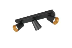 Trio Lighting spottivalaisin Sharp 3-os GU10 mattamusta/kult
