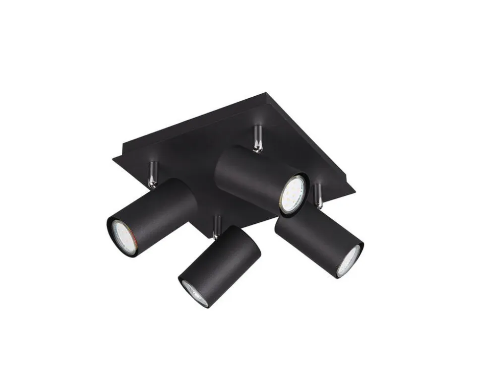 Trio Lighting spottivalaisin Marley 4-os GU10 mattamusta