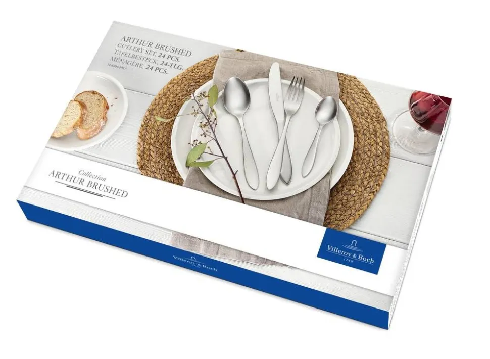 Villeroy&Boch Arthur brushed Aterinsetti harjattu 24-os