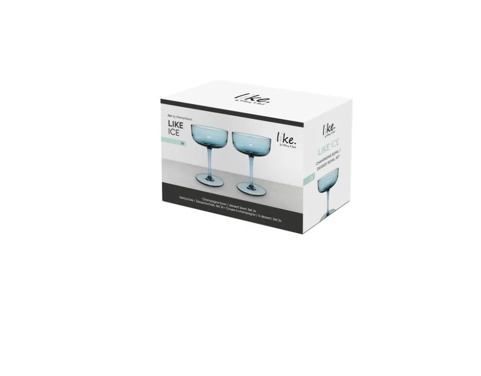 Villeroy&Boch Like Samppanjalasisetti 9x12 cm 0,1l Ice 2-os.