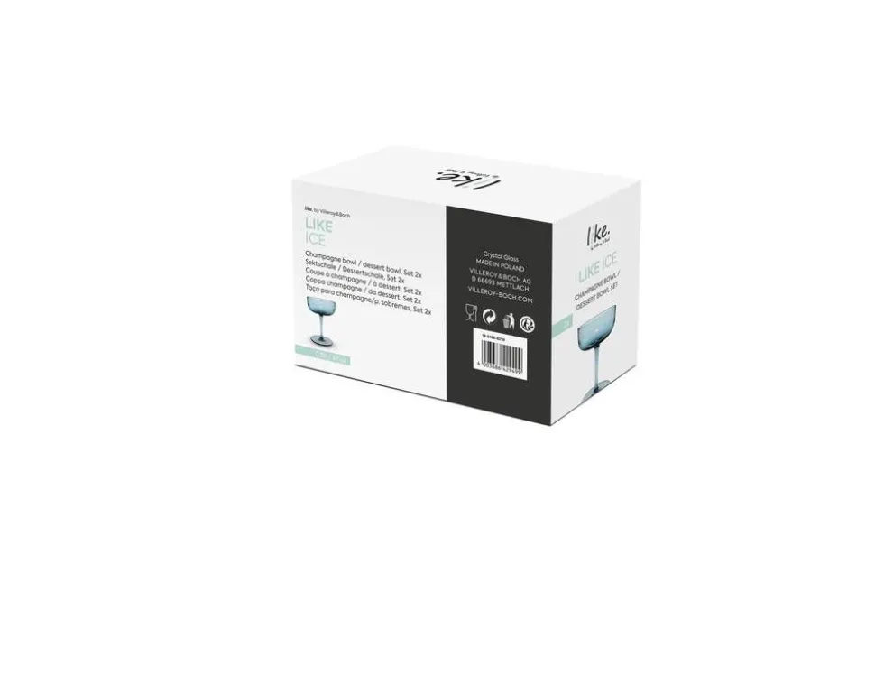 Villeroy&Boch Like Samppanjalasisetti 9x12 cm 0,1l Ice 2-os.