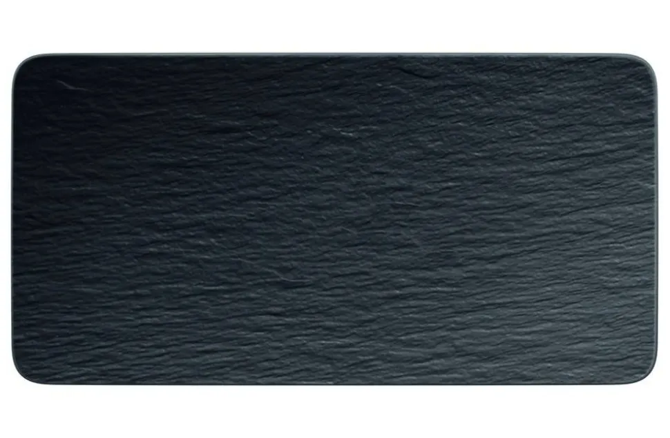 Villeroy&Boch Manufacture Rock Tarjoilulautanen 35x18x1 cm musta