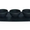 Villeroy&Boch Manufacture Rock Dippikulhosetti musta 4-os.
