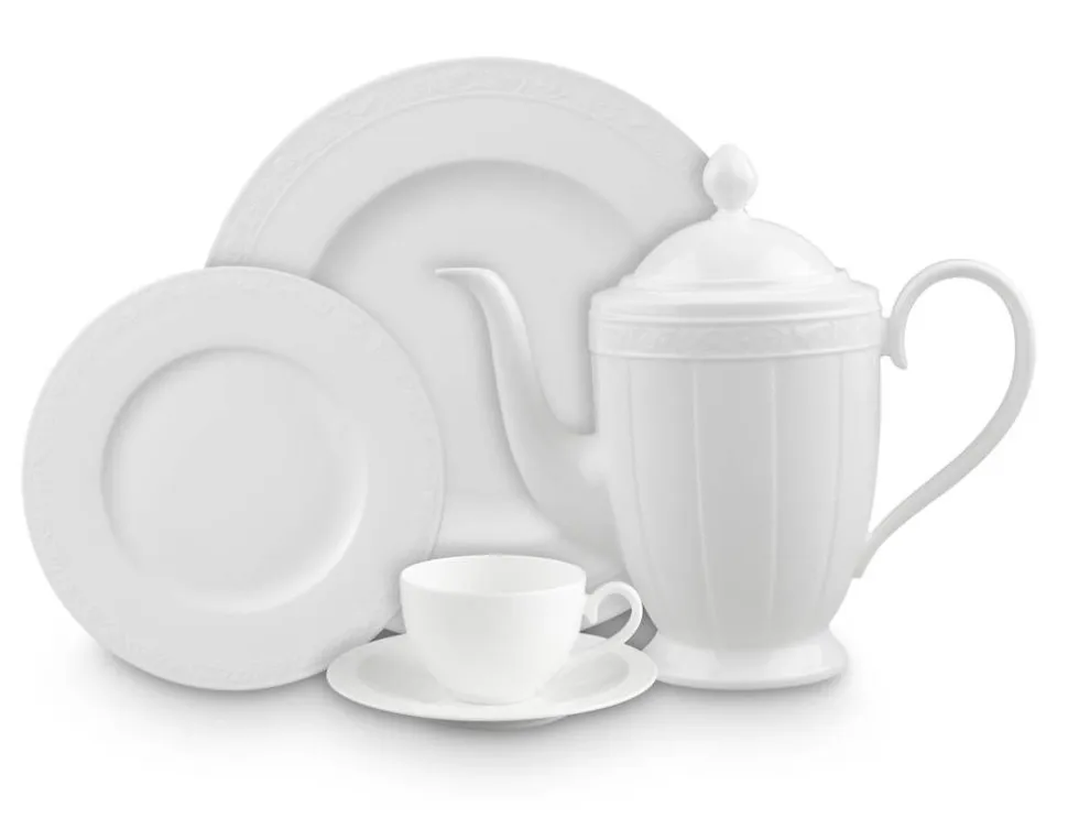 Villeroy&Boch White Pearl Kahvikannu 1,35l 6 hlö