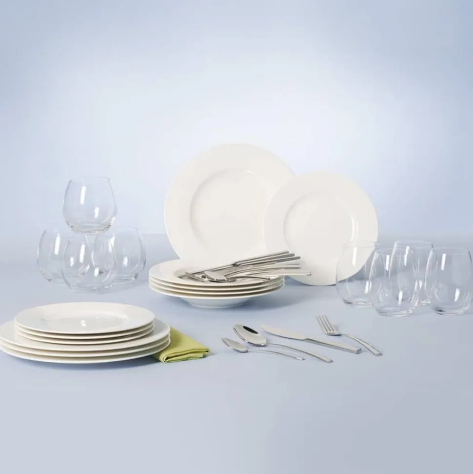 Villeroy&Boch Wonderful World Astiasto 4 hlö valkoinen 36-os.