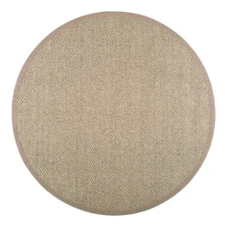 VM-Carpet Barrakuda 9307 natur, Ø 133 cm, kantti 25