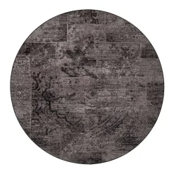 VM-Carpet matto Rustiikki ø 200 cm 98 musta
