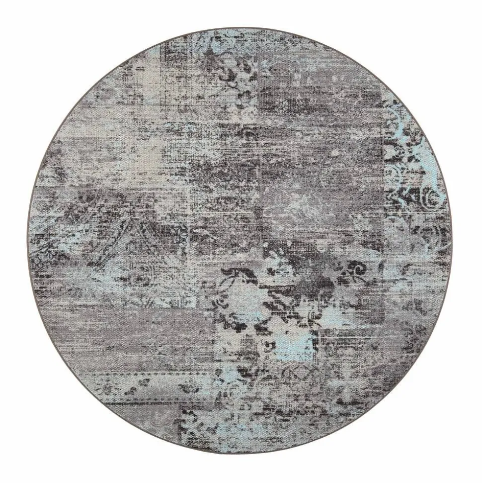 VM-Carpet matto Rustiikki ø 240 cm 32 turkoosi