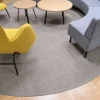 VM-Carpet Panama 9007 natural, Ø 160 cm, kantti pellava